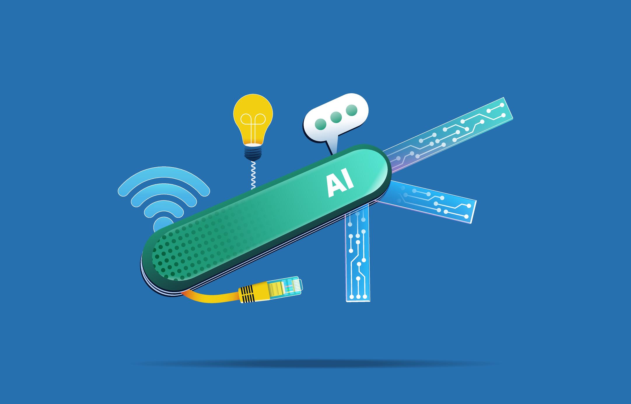 AI multi-tool illustration