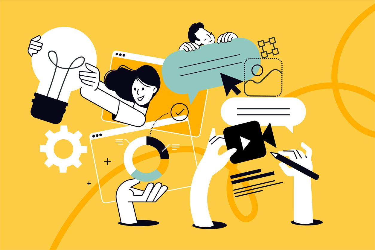 Illustration of marketing activities